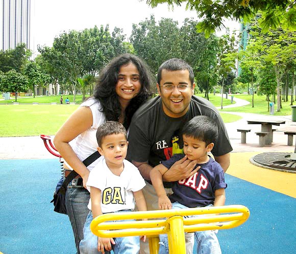 Chetan Bhagat Family