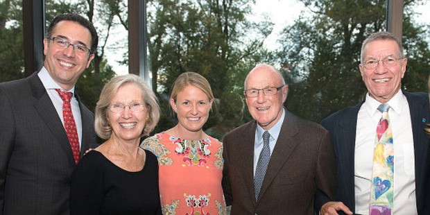 Arthur Irving with his daughters