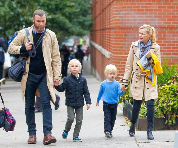 Naomi Watts and Liev Schreiber Bond With Their Sons