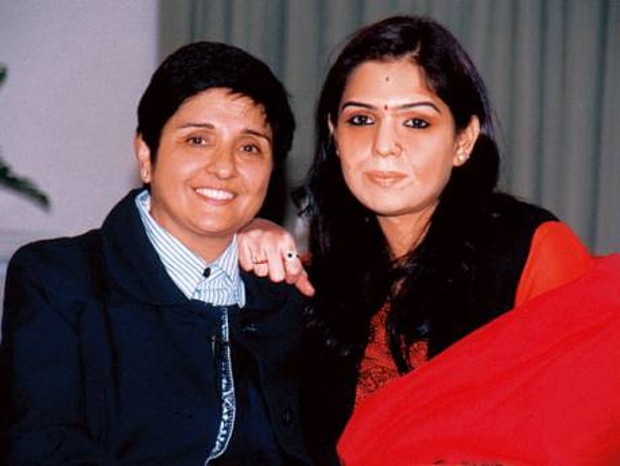 Kiran Bedi With Her Daughter Saina