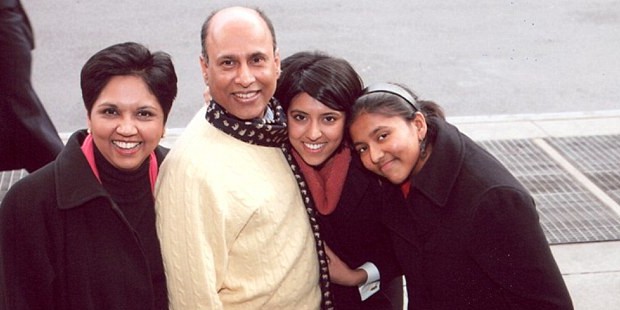 Indra Nooyi with Her Family