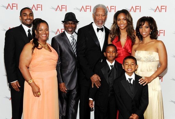 Morgan with his children and grandchildren