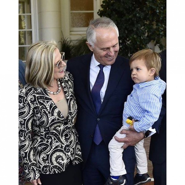 Malcolm with his wife with Lucy and grandson Jack