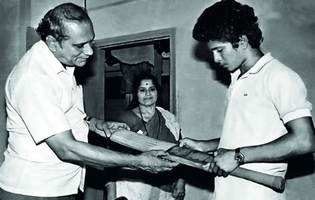 Sachin with his Parents