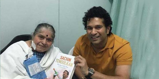 Sachin with his Mother Rajni