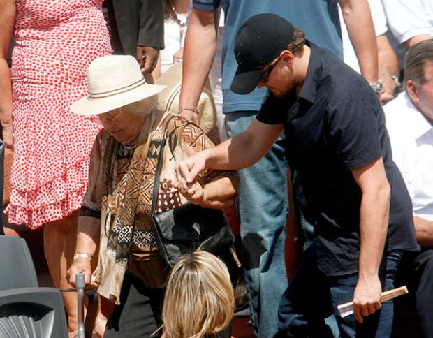 Leonardo DiCaprio with His Grand Mother