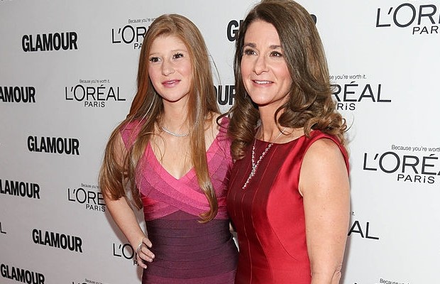Melinda Gates with her daughter Phoebe Adele Gates