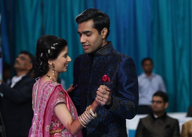 Karan Adani and his wife Paridhi