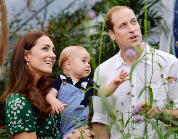 Prince George with His Parents