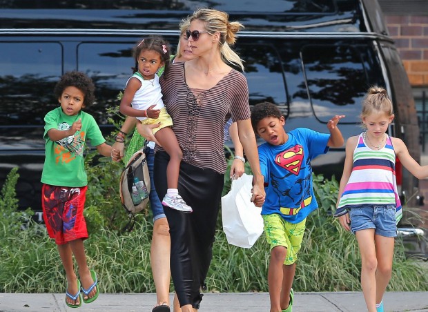 Heidi Klum with her kids