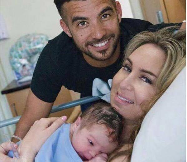 JP Duminy with his wife and his daughter