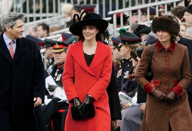 Kate Middleton with her parents