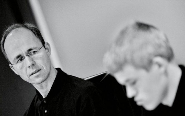Magnus Carlsen with his father Henrik Albert Carlsen