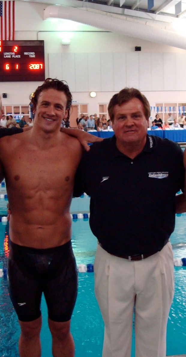 Ryan Lochte and his dad