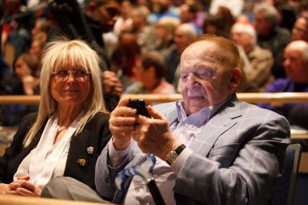 Sheldon Adelson and his wife Miriam