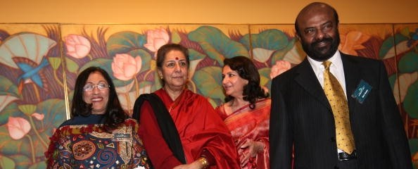 Shiv Nadar and his wife at Inaguration of Kiran Nadar Museum