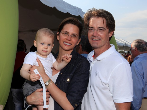 Kyle MacLachlan With His Wife Desiree Gruber And Son Callum