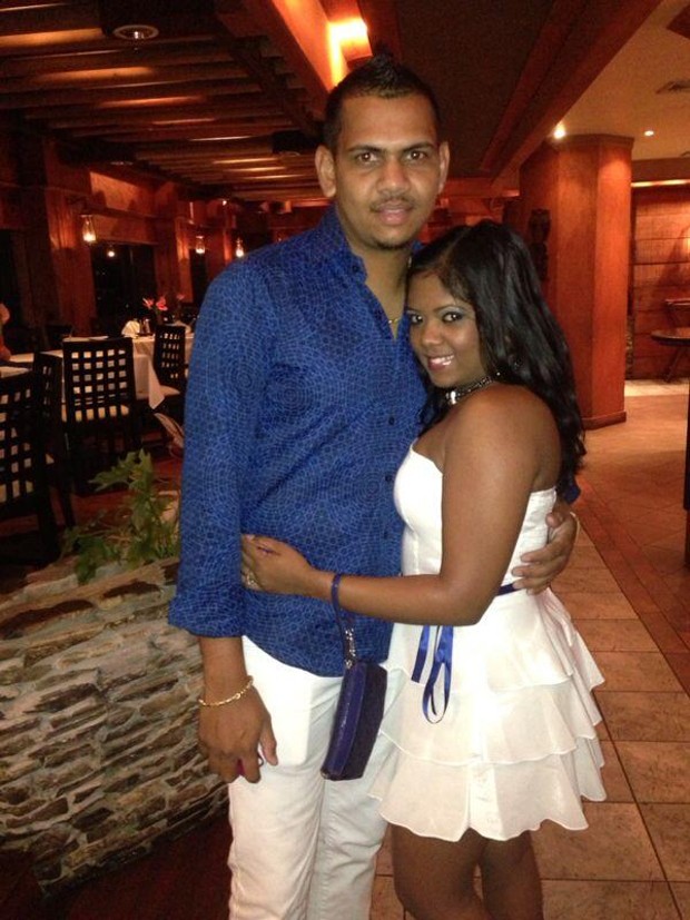 Sunil Narine With His Wife