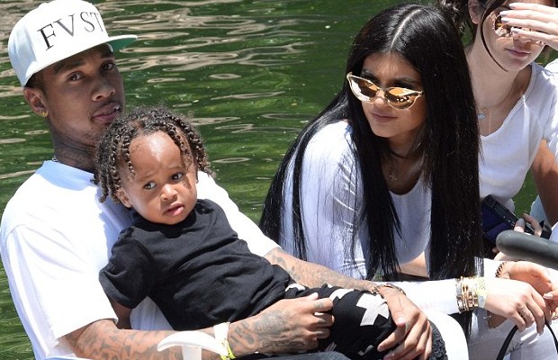 Tyga and His Son with Kylie and Kendall