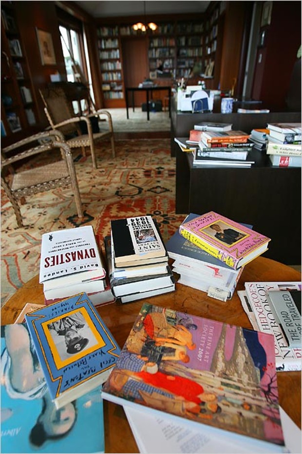 Library in Michael Moritz House