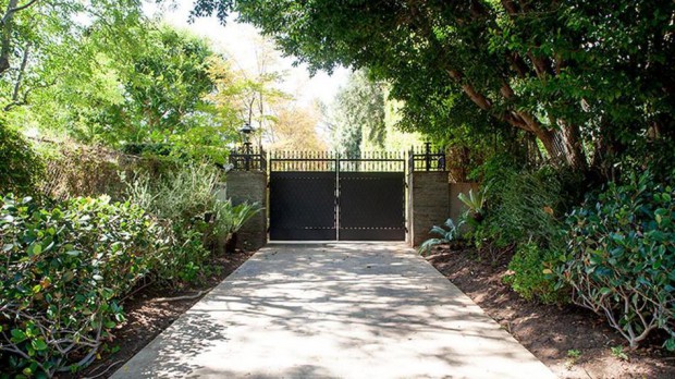 Gateway of Russ Weiner's house in Beverly Hills