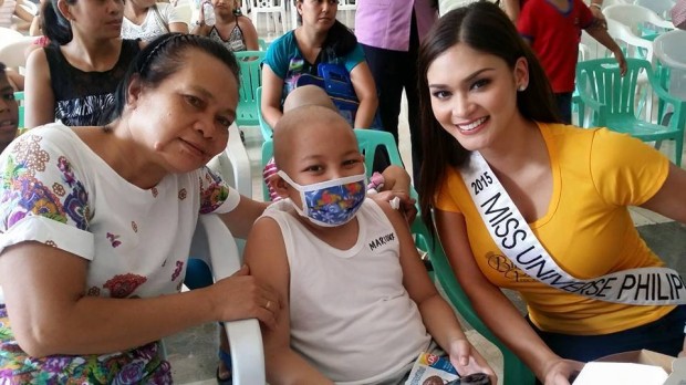 Pia Wurtzbach at the Philippine Children's Medical Center