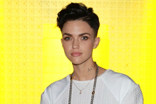 Australian Ruby Rose arrives for the Suboo show at Mercedes