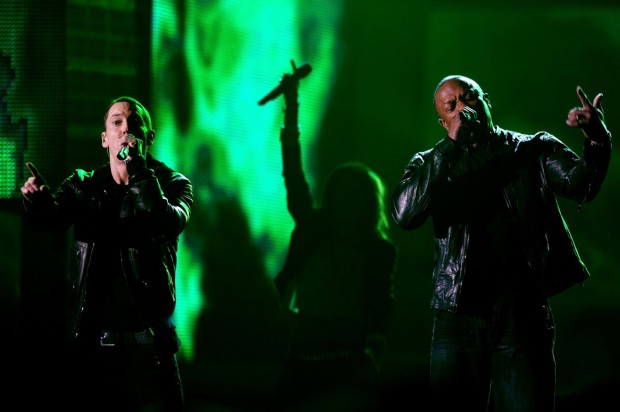 Dr.Dre and Eminem Rocking the Show
