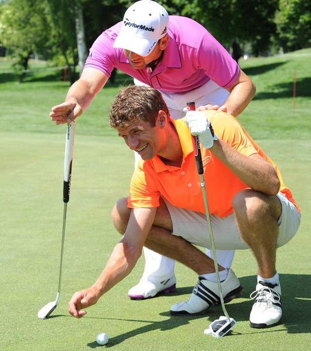 Muller getting tips from Sergio Garcia