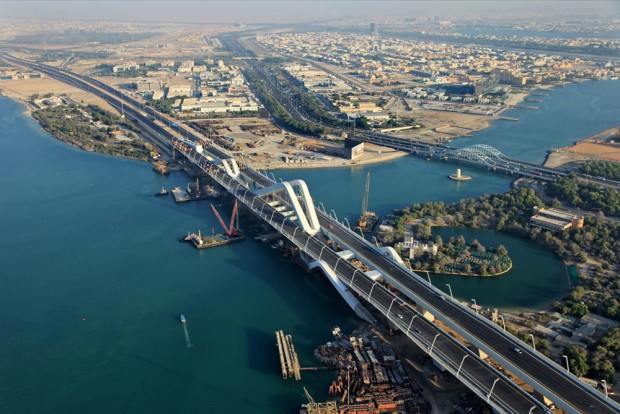 Sheikh Zayed Bridge in Abu Dhabi