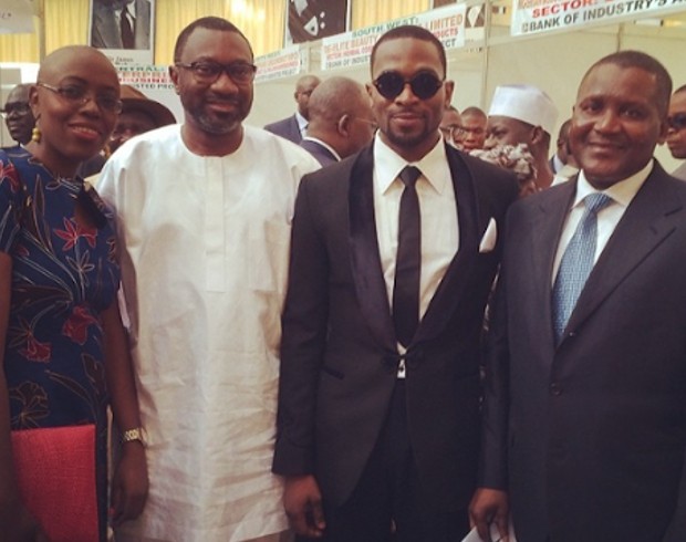 D'banj spotted with President Jonathan, Femi Otedola and Aliko Dangote
