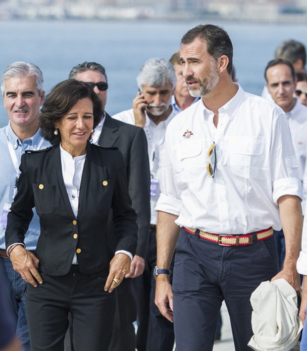 Ana Patricia Botin With Felipe VI of Spain
