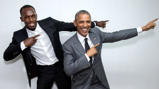 Usain Bolt Meets Barack Obama