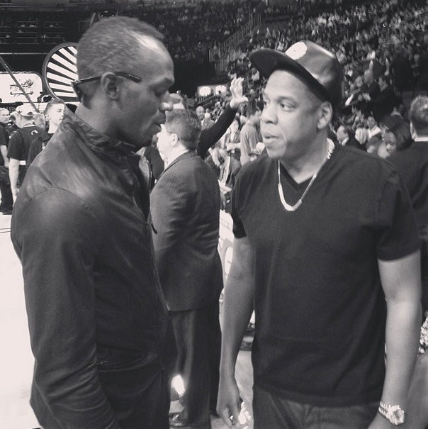 Usain Bolt with his favourite Rapper Jay Z