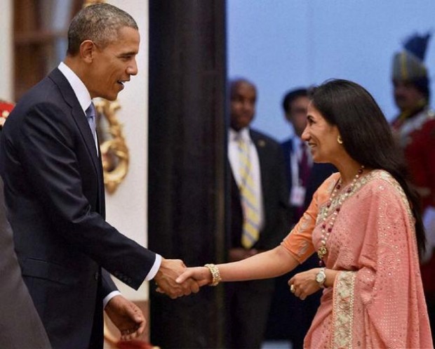 Chanda Kochhar With Barack Obama