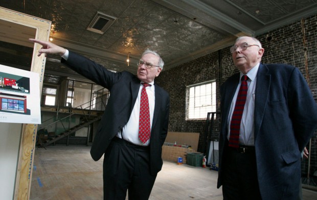 Warren Buggett with Charlie Munger