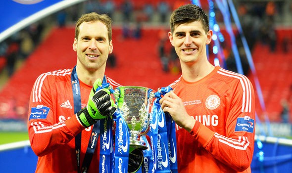 Petr Cech and Thibaut Courtois