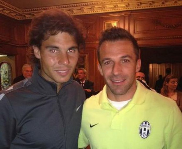 Del Piero with Nadal