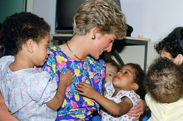 Princess at a hostel for abandoned kids in Brazil in 1991