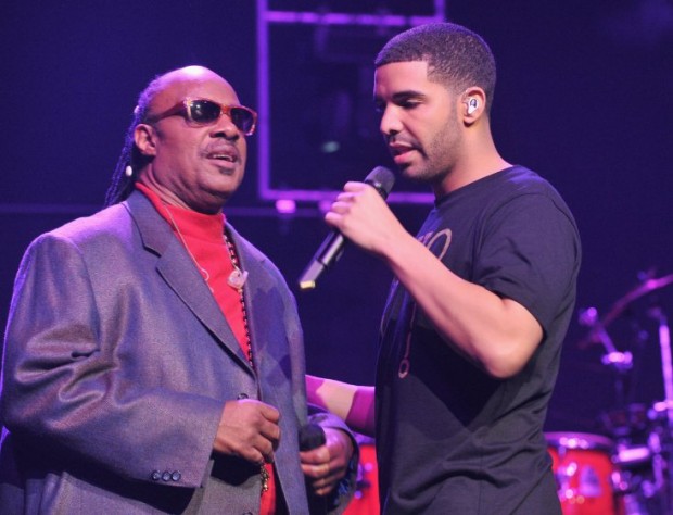 Drake with Stevie Wonder