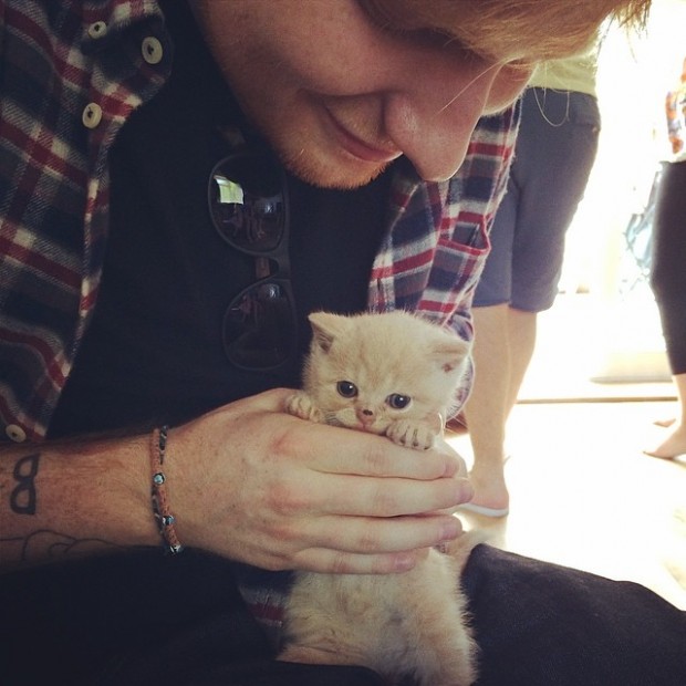 Ed with His Cat Boris