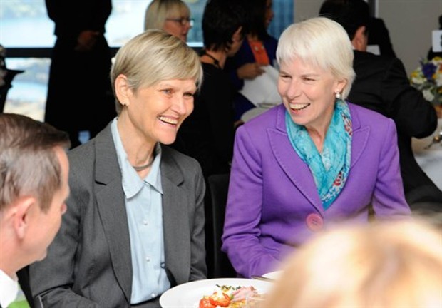Gail Kelly and Adele Green