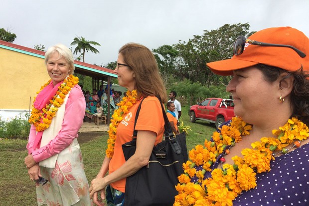 Women's Empowerment Ambassador Gail Kelly with CARE Australia CEO Julia Newton-Howes 