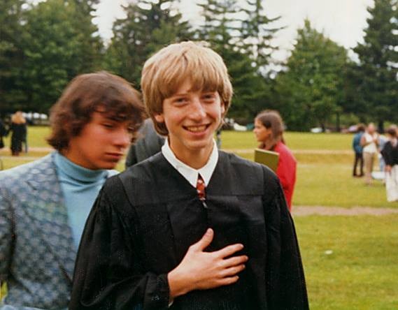 Bill Gates in his high school days