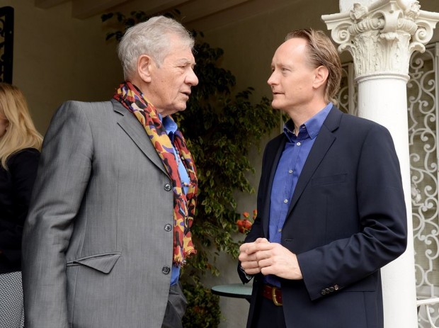 Sir Ian McKellen With Chris O'Connor, British Consul in LA