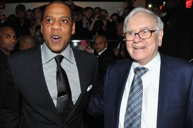 Jay Z with Warren Buffett