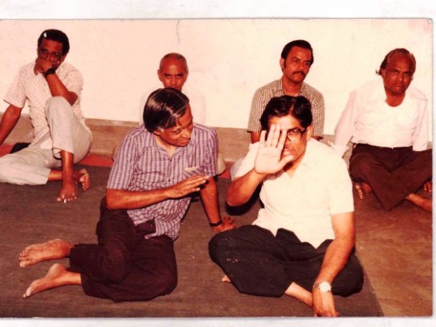 Abdul Kalam with his colleague Bhagiratha Rao