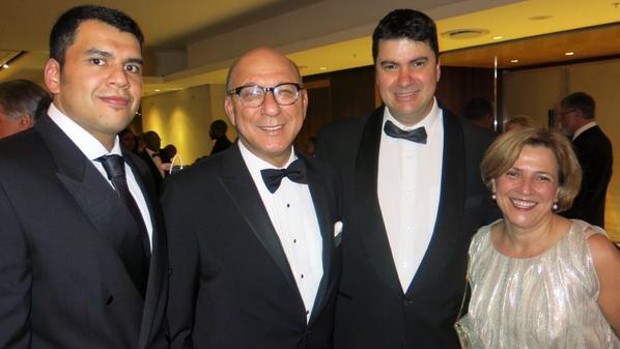 Govan Manuel, Trevor Manuel, Ray Hartley and Maria Ramos