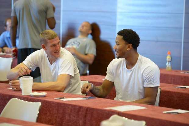 D Rose with Mason Plumlee