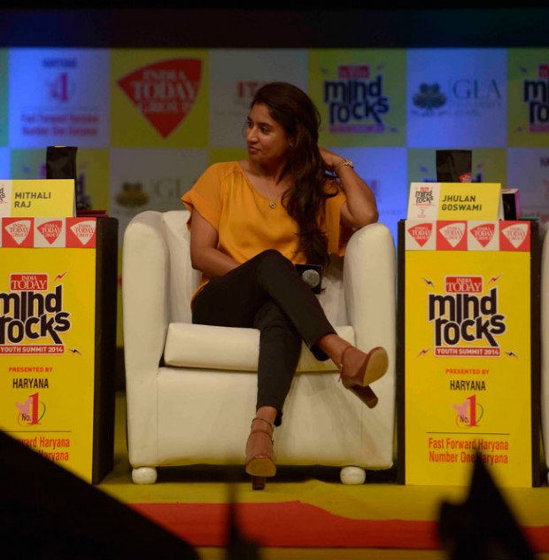 Mithali Raj at India Today's Mind Rocks Youth Summit